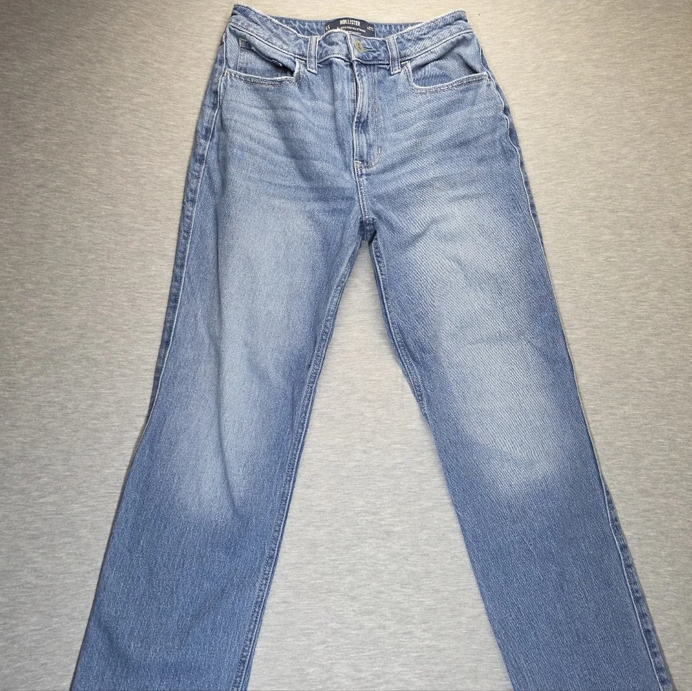 Hollister 90s Ultra High Rise Blue Denim Jeans  And Mom Shorts Bundle Size 27 - Picture 5 of 10